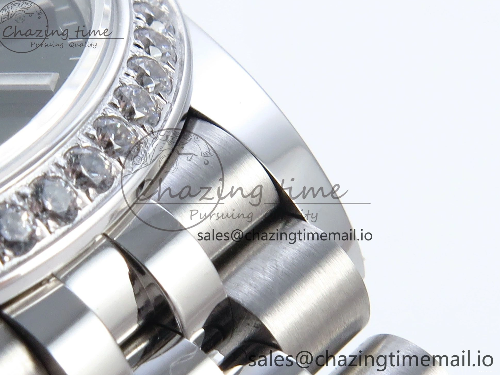 0109 Bright DateJust 31 278384RBR ARF 1:1 Best Edition 904L Steel Green Stick Dial Diamonds Bezel on SS Jubilee Bracelet ETA 450